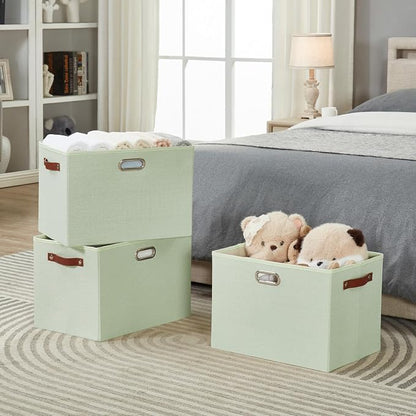 3-Pack Foldable Fabric Storage Bins - Image 5