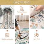 OJIA Jungle 8x10 Area Rugs for Living Room Bedroom Large Washable Rugs, Thin Modern Nursery Rug Non-Shedding Kids Playroom Rug Stain Resistant Large Carpet Neutral Rugs for Kids Room Dining