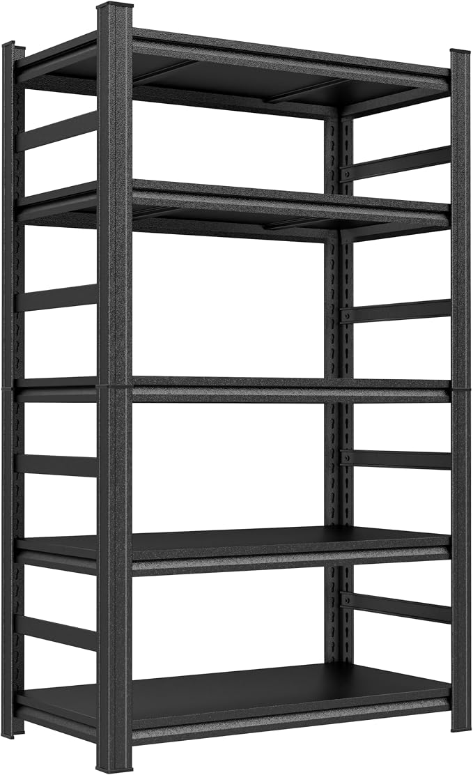 Garage Storage Shelves, 5 Tier Shelving Unit, 40 inch Wide, 18” Deep, 78” Tall by BEESTMUEBLE