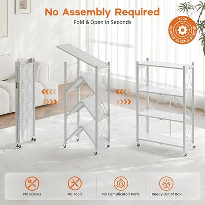 Fenbeli Foldable Shelves with Wheels - Image 7