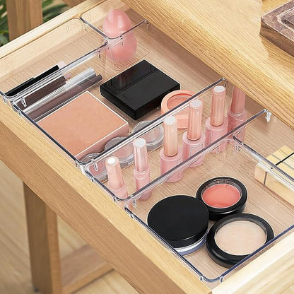 13 PCS Drawer Organizer Set, 5 Varied Size Bathroom and kitchen Drawer cabinet - Image 5