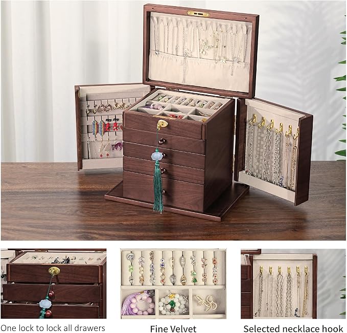 Wooden Jewelry Boxes for Women - Image 4