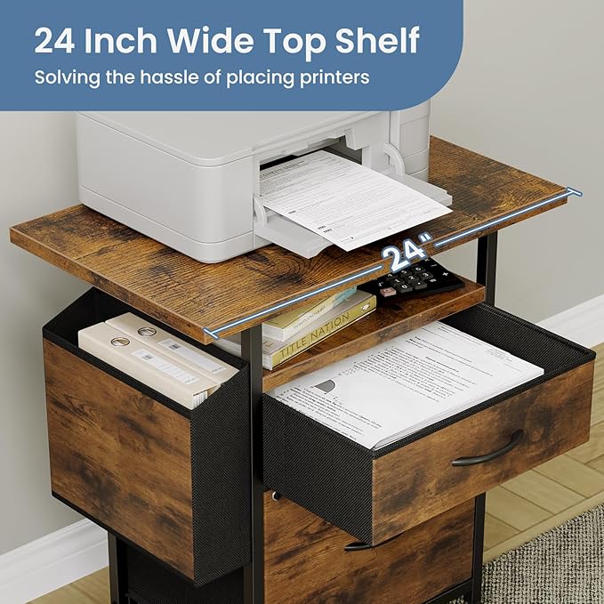 Simple Deluxe 2 Drawer File Cabinet - Image 4