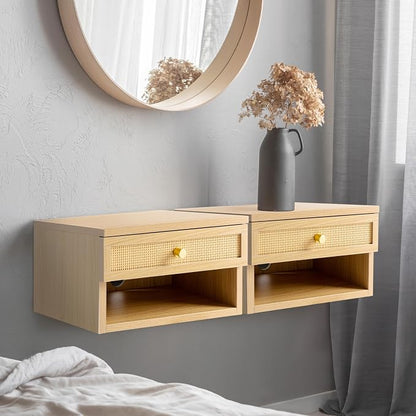 JONATHAN Y NST2000B Celerie 15.71" Mid-Century Modern Floating Wall Mounted - Image 3