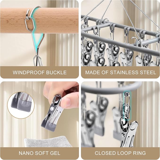 PHYDELU Drying Rack Clothing - Image 4