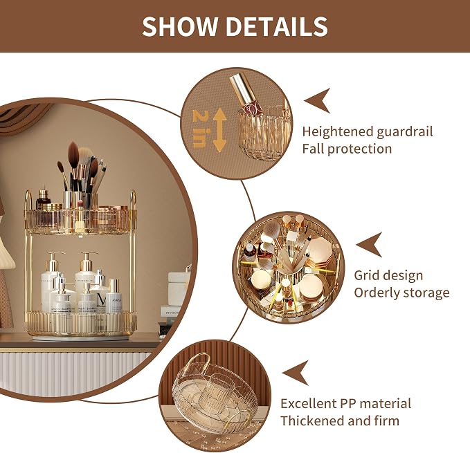 YCIA&DONE Rotating Makeup Organizer - Image 6