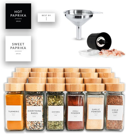 SAVVY & SORTED Glass Spice Jars - Image 3