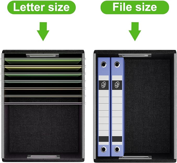 File Organizer Box with Lids, Collapsible File Folder Organizer | File Box with - Image 5