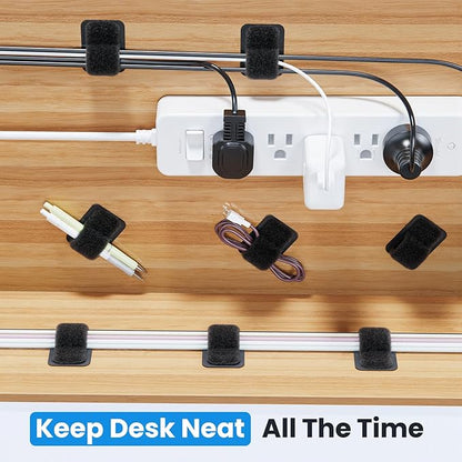 Cable Management Under Desk, 【Up to 15 Cord】【Enhanced Wire Holder】 Cord - Image 2
