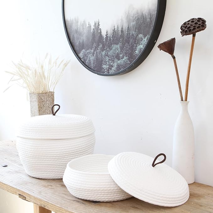 Sea Team Round Cotton Rope Storage Basket - Image 2