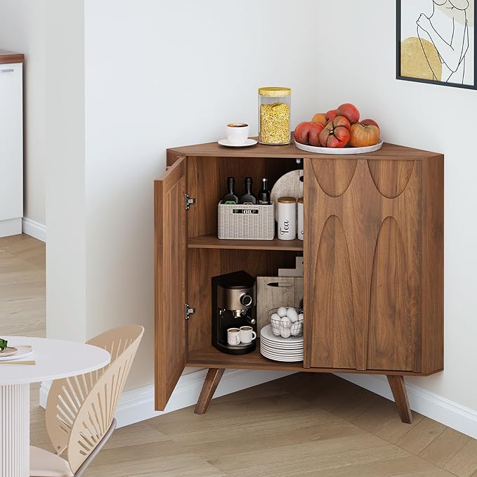 Small Corner Cabinet, Corner Floor Cabinet - Image 4