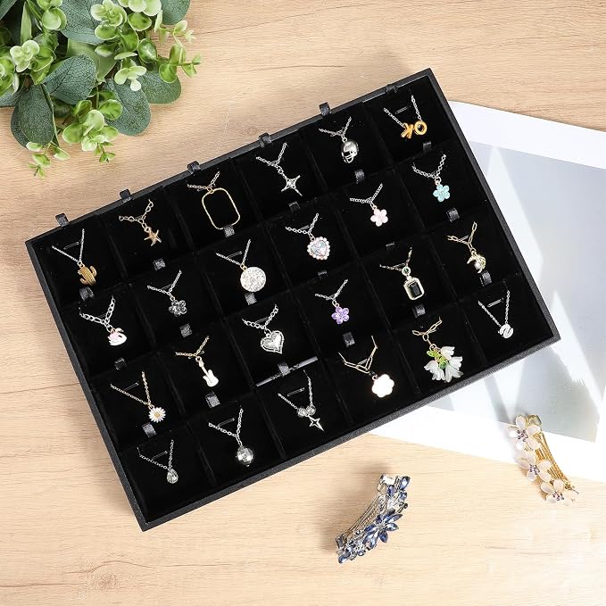 2pcs 24 Grids Stackable Jewelry Tray Organizer - Image 4