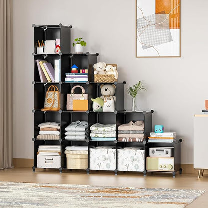 Neprock 16 Cubby Storage Organizer, Closet Clothes Storage Organizer, Cube - Image 8