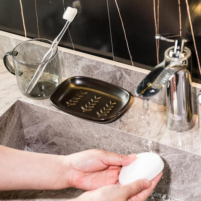 Soap Dish Soap Holder Shower, Ceramic Soap Dishes - Image 7