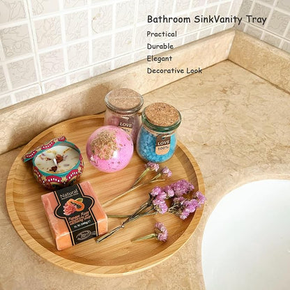 Wood Vanity Tray, Bathroom Counter Solid Walnut Organizer, Toilet Tank Top - Image 5