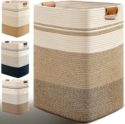 Laundry Hamper, 95L Tall Laundry Basket by Degeyoyo