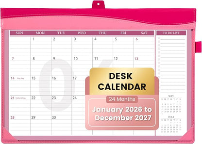 Yoment Desk Calendar 2026, Jan 2026-Dec 2027, 2026 Desk Calendar Large 17 x 12 by Yoment-Enjoyyourmoment
