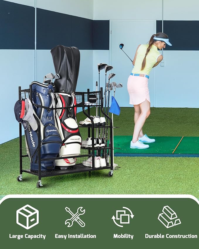 Golf Bag Storage Organizer Rack - Image 5