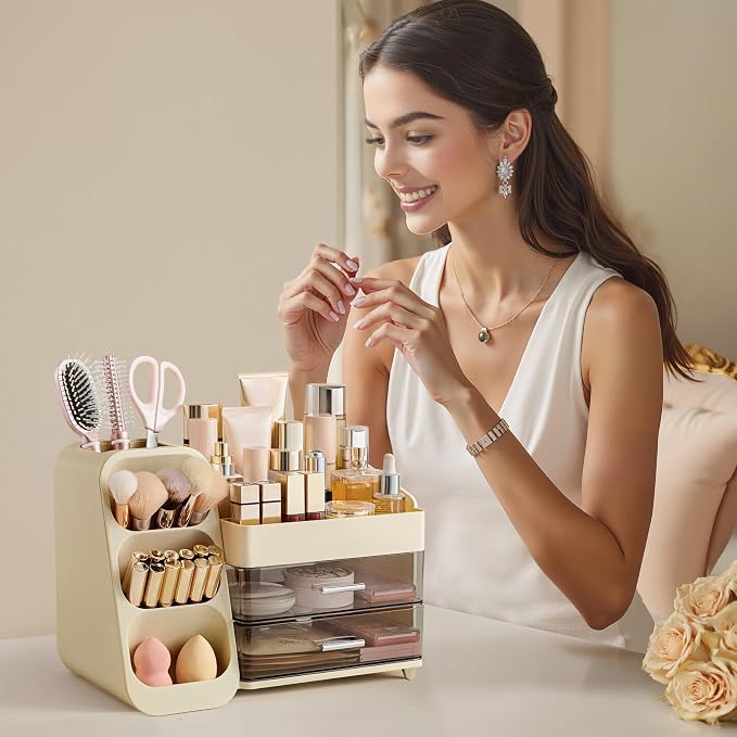 HBlife Makeup Organizer with Brush Holder - Image 6