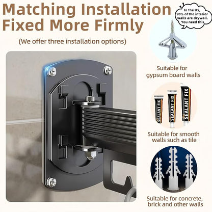 Mounted Wall Drying Rack, Laundry Hanger Dryer Rack, Laundry Hanger Rack - Image 6