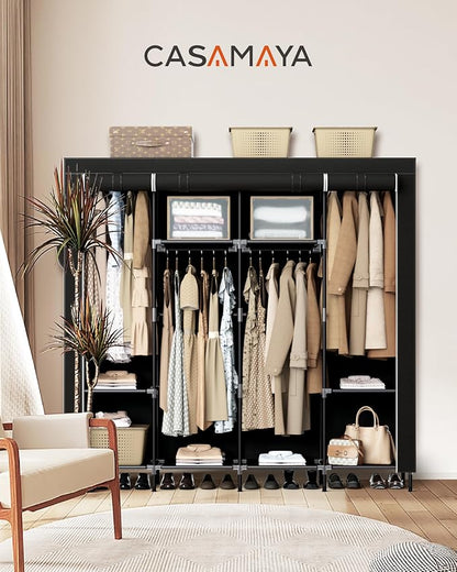 Portable Closet, 66.9 Inch Large Capacity Wardrobe Closet - Image 2