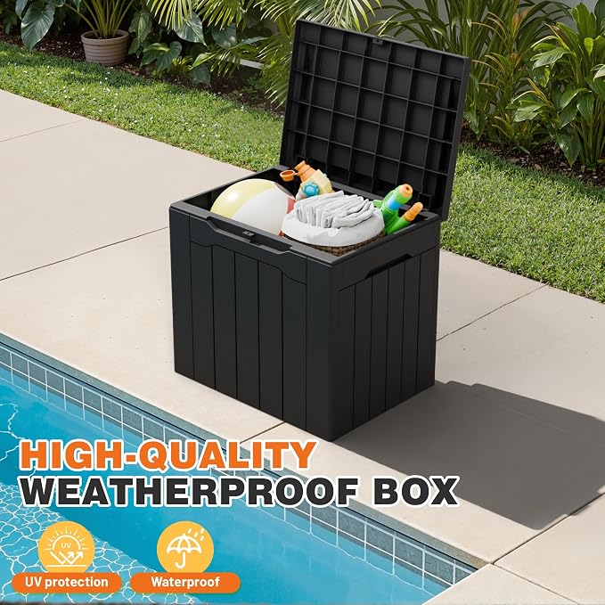 32 Gallon Deck Box Outdoor Indoor Waterproof Storage Box - Image 6