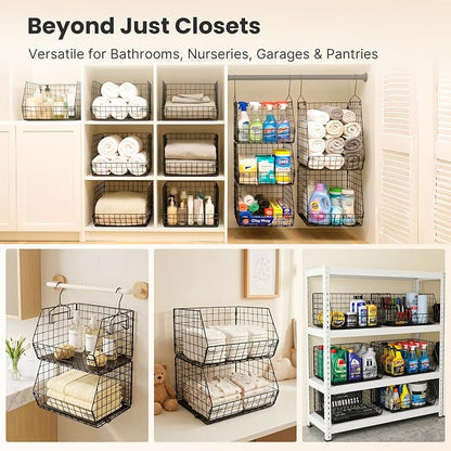 5 Tier Metal Hanging Closet Organizer - Image 8