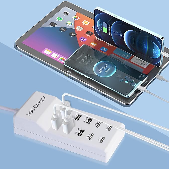USB Charger, 50W USB Charging Station - Image 2