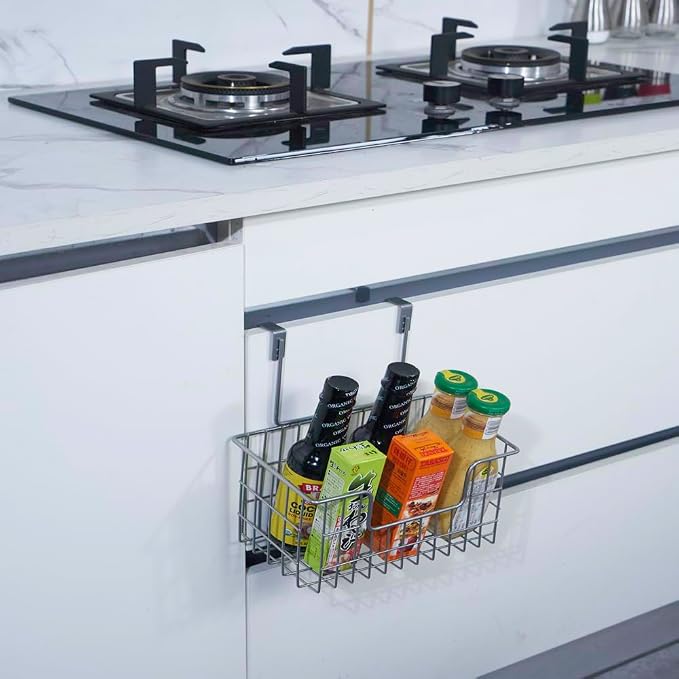 JUNCHU CHERRY Wire Hanging Storage Basket 2 Packs, Wall Mounted Kitchen - Image 7