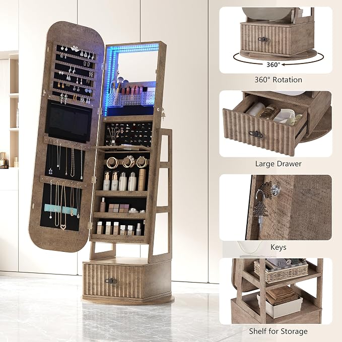 360°Swivel jewelry organizer - Image 6