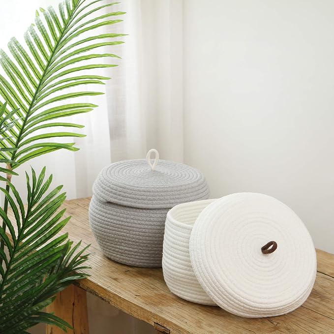 Sea Team Round Cotton Rope Storage Basket - Image 2