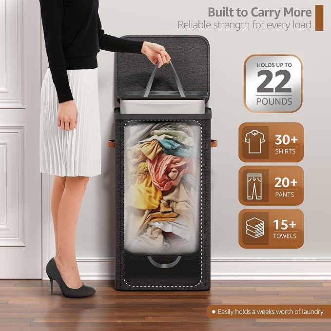 Sorbus Laundry Hamper with Lid - Image 4