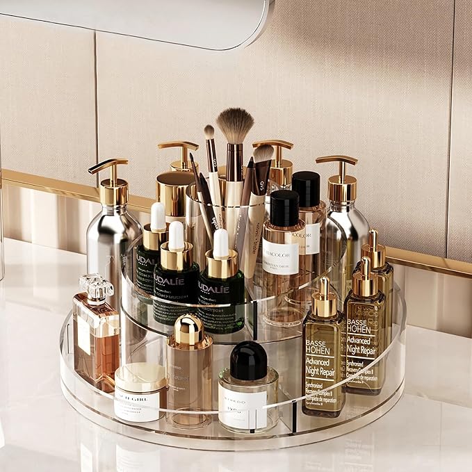 Taiuloo 360 Rotating Makeup Organizer, Perfume & Lipstick, Round Spinning Tray - Image 7