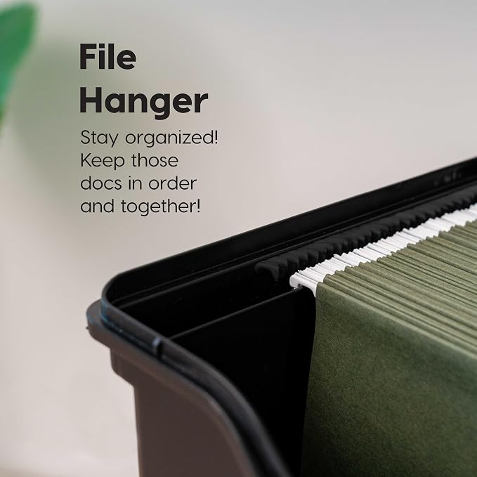 IRIS USA Slim Portable File Box Organizer - Image 4