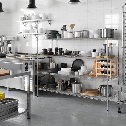 24" Deep x 72" Wide x 54" Height Wire Shelving Kit | 4-Tier | NSF Commercial - Image 5