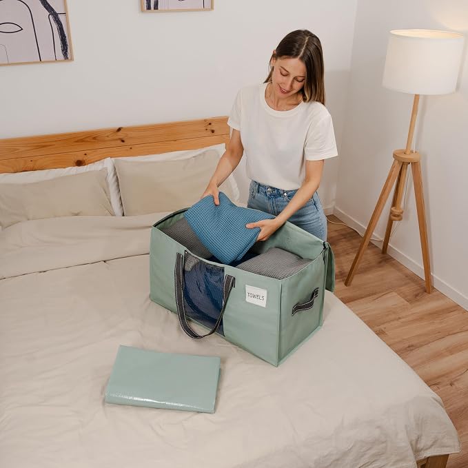 VENO 6 Pack Moving Bags, Comforter and Blanket Storage Bags - Image 2