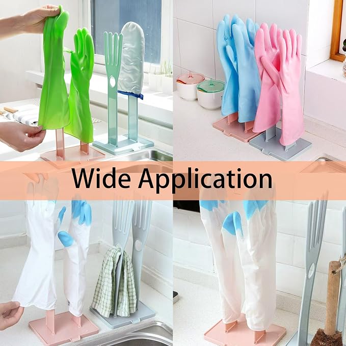 Kitchen Glove Holder Stand Dryer Rack Reusable Plastic Mitten Drying Organizer - Image 7