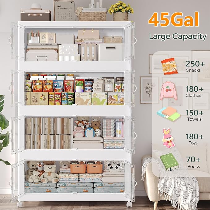 540QT Extra Large Stackable Storage Bins - Image 5