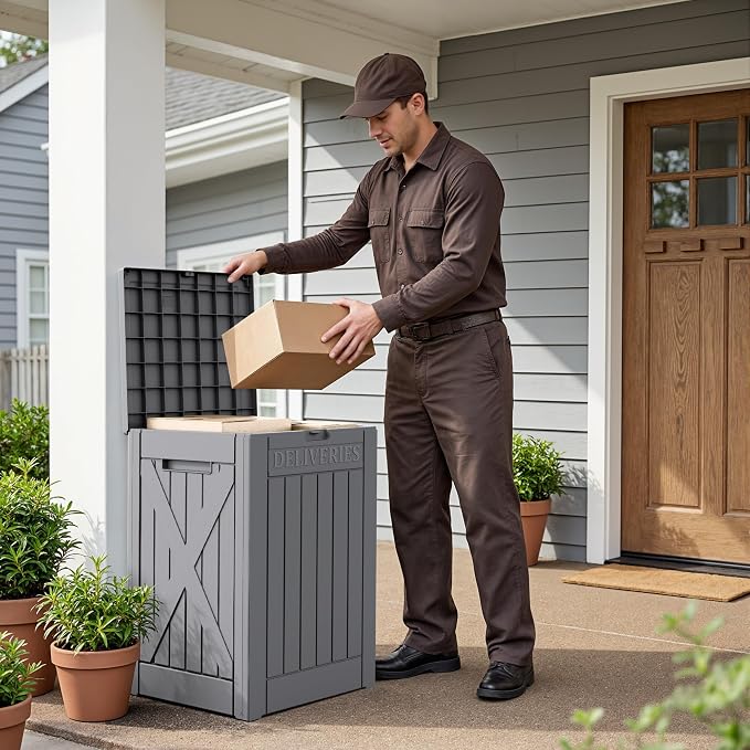 Flamaker 50 Gallon Deck Box, Package Delivery Storage Box - Image 6