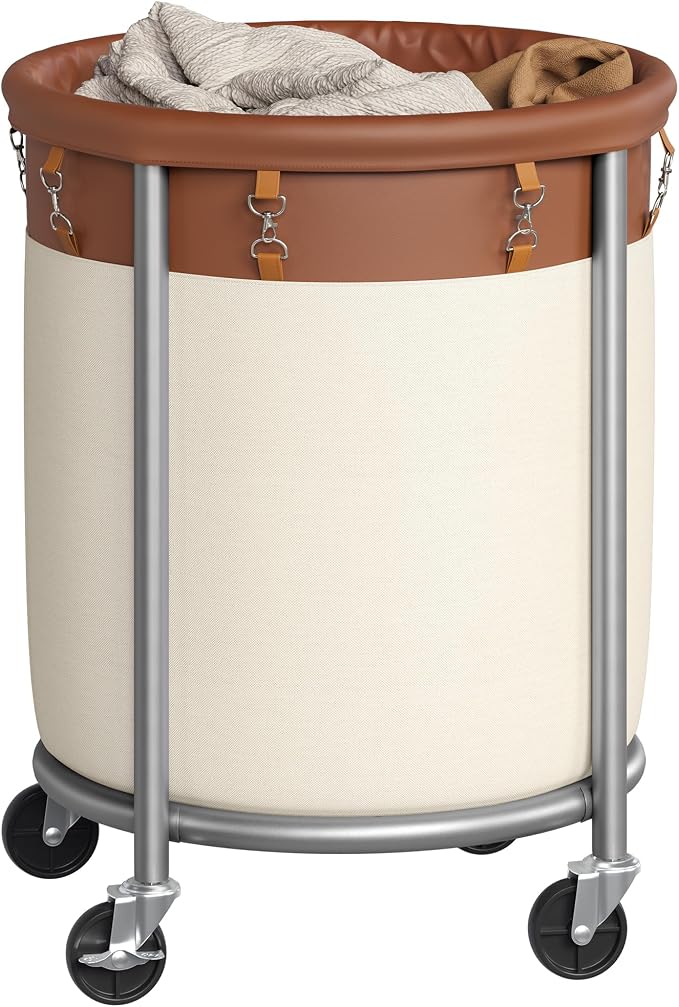 SONGMICS Laundry Basket, Rolling Steel Frame by Unknown