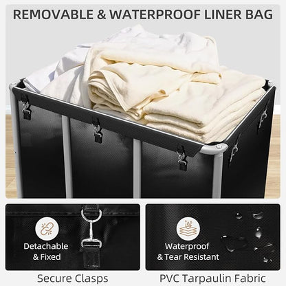 STORAGE MANIAC Commercial Laundry Cart - Image 6