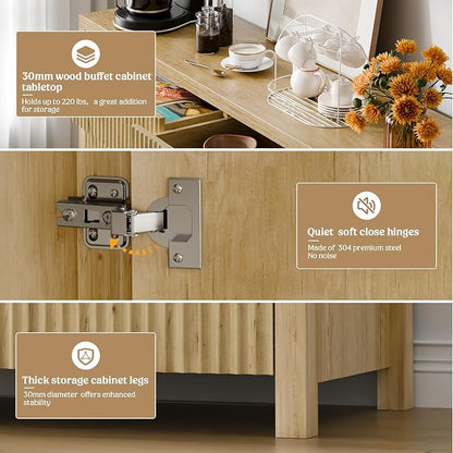 Lulive 55" Sideboard Buffet Cabinet - Image 6