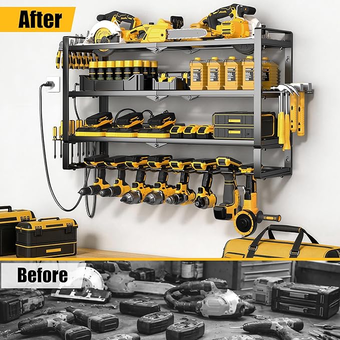 MOOMSINE Large Power Tool Organizer Wall Mount - Image 5