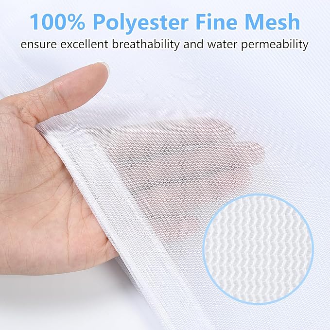 OTraki 16x20 Inch Mesh Laundry Bags 2PCS Small Drawstring Dirty Clothes Washing - Image 7