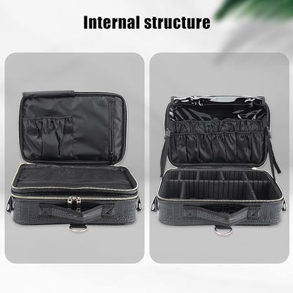 JOURMON Travel Makeup Train Case, Large Capacity Cosmetic Bags - Image 5