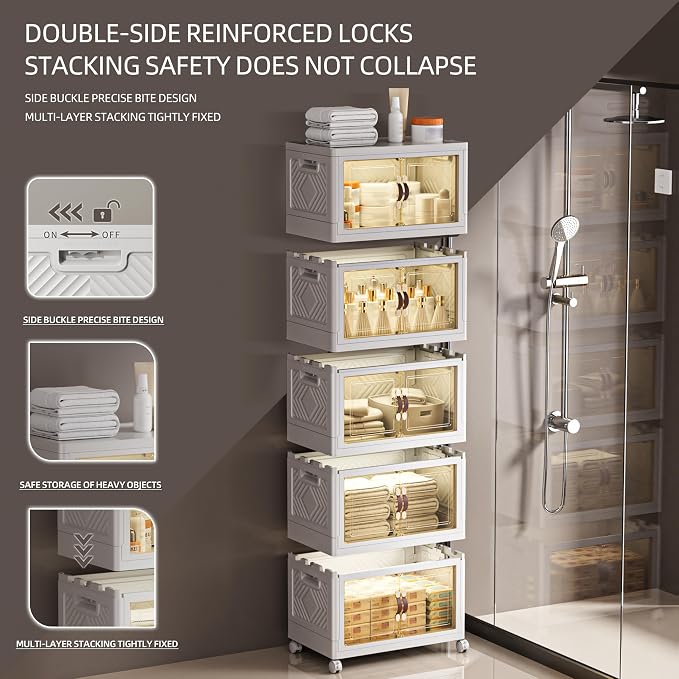 332 QT / 83 Gal White Storage Bins - Image 4