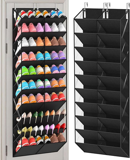 30 Pairs Over the Door Shoe Organizer, 10-Tier Door Shoes Rack Storage by UVIAHOMIHOMEORGANIZER