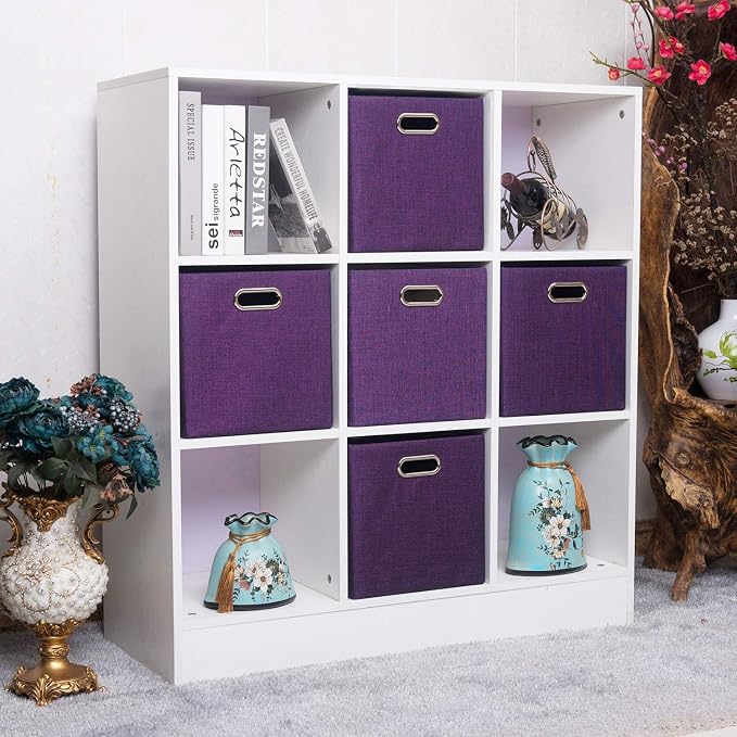 Posprica Storage Boxes, Foldable Organiser Cube Basket Bin, Thick and Heavy Duty - Image 4