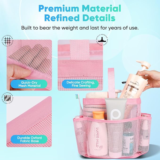 EUDELE Mesh Shower Caddy Portable - Image 3