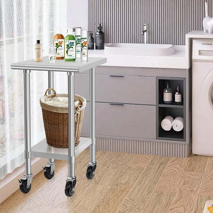HARDURA Stainless Steel Commercial Table Prep & Work Table - Image 7